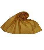 Ribbed Cotton Hijab - Yellow - Size - 75/185 CM