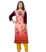 Latest multicolor crepe kurti