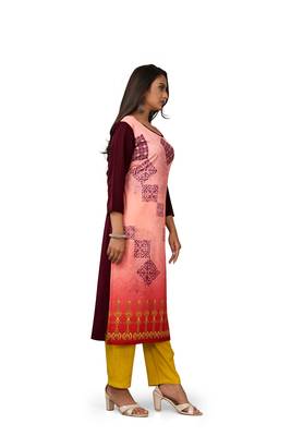 Latest multicolor crepe kurti 2