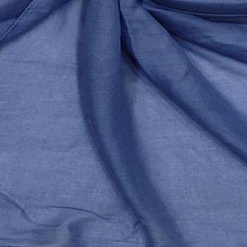 Cotton Stole With Colourful Fringe's - Blue - Size - 75/185 CM 4