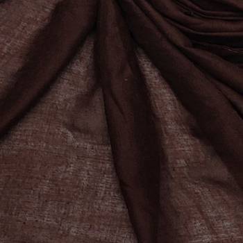 Cotton Stole With Colourful Fringe's - Coffee - Size - 75/185 CM 4