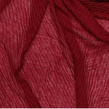 Cotton Crush Hijab With Fringe's - Maroon - Size - 75/185 CM 4