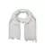 White Threaded Grid Hijab - White - Size - 75/185 CM