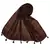 White Threaded Grid Hijab - Coffee - Size - 75/185 CM