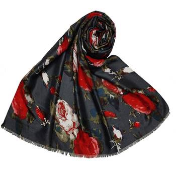 Cotton Printed Stole - Grey - Size - 75/185 CM 1