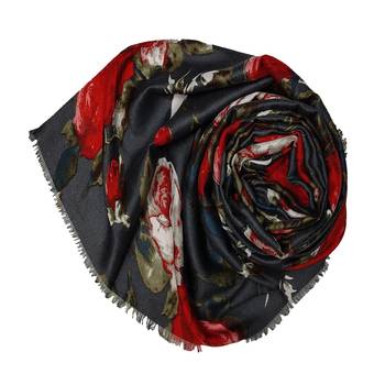 Cotton Printed Stole - Grey - Size - 75/185 CM 2