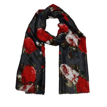 Cotton Printed Stole - Grey - Size - 75/185 CM 3