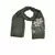 Self Emboidered  Flower Hijab - Green - Size - 75/185 CM