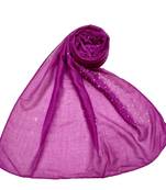 Cotton Dew Drop Hijab - Purple - Size - 75/185 CM