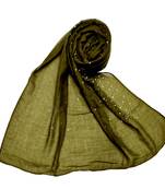 Cotton Dew Drop Hijab - Green - Size - 75/185 CM