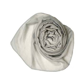 Cotton Dew Drop Hijab - Grey - Size - 75/185 CM 2