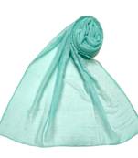 Cotton Dew Drop Hijab - Sea Blue - Size - 75/185 CM