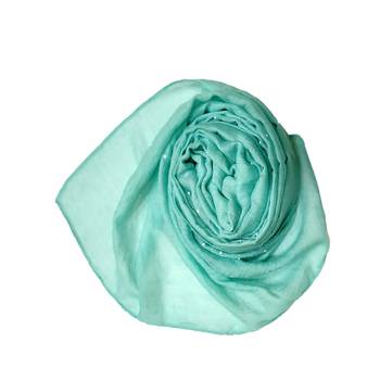 Cotton Dew Drop Hijab - Sea Blue - Size - 75/185 CM 2