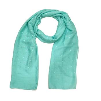 Cotton Dew Drop Hijab - Sea Blue - Size - 75/185 CM 3