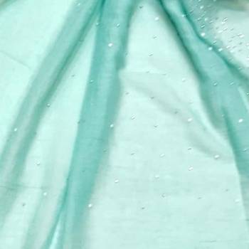 Cotton Dew Drop Hijab - Sea Blue - Size - 75/185 CM 4