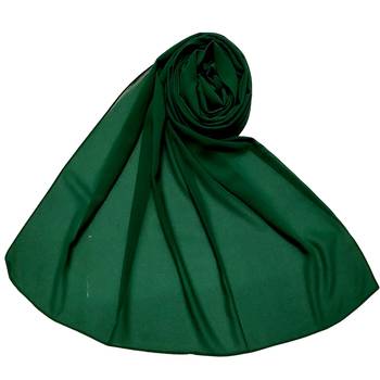Plain Chiffon Hijab - Dark Green - Size - 75/185 CM 1