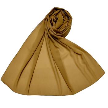 Plain Chiffon Hijab - Brown - Size - 75/185 CM 1
