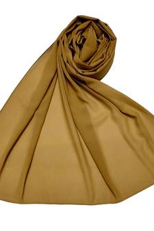 Plain Chiffon Hijab - Brown - Size - 75/185 CM