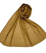 Plain Chiffon Hijab - Brown - Size - 75/185 CM