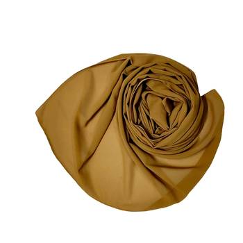Plain Chiffon Hijab - Brown - Size - 75/185 CM 2