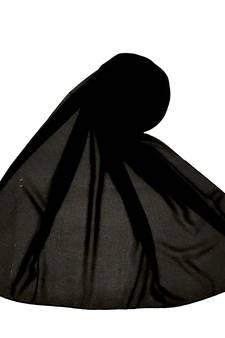 Plain Chiffon Hijab - Black - Size - 75/185 CM