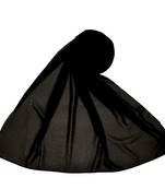 Plain Chiffon Hijab - Black - Size - 75/185 CM