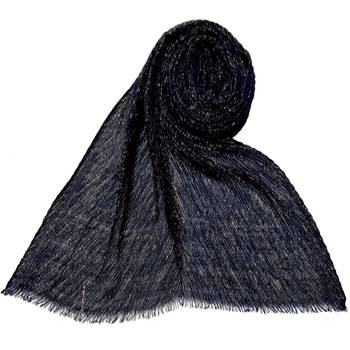 Crinkle Cotton Glitter Hijab - Blue - Size - 75/185 CM 1