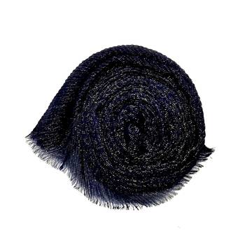 Crinkle Cotton Glitter Hijab - Blue - Size - 75/185 CM 2