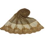 Diamond Work Cotton Hijab -Yellow - Size - 75/185 CM