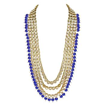 Traditional Gold Plated Kundan Pearl Wedding Choker Bridal Necklace Set Earrings & Maang Tikka For Women 7