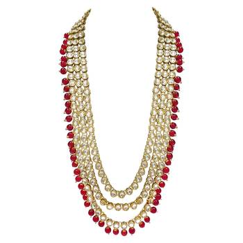 Traditional Kundan Pearl Wedding Choker Bridal Necklace Set Earrings & Maang Tikka For Women 7