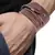Multi Strand Chocolate Brown Handcrafted Genuine Leather Strand Bracelet for Men