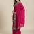 Pink Embroidered Silk Blend Saree With Blouse