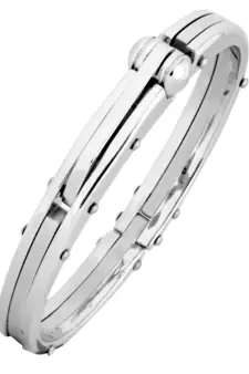 Openable Free Size Matte Glossy Surgical Stainless Steel Kada Bracelet for Men