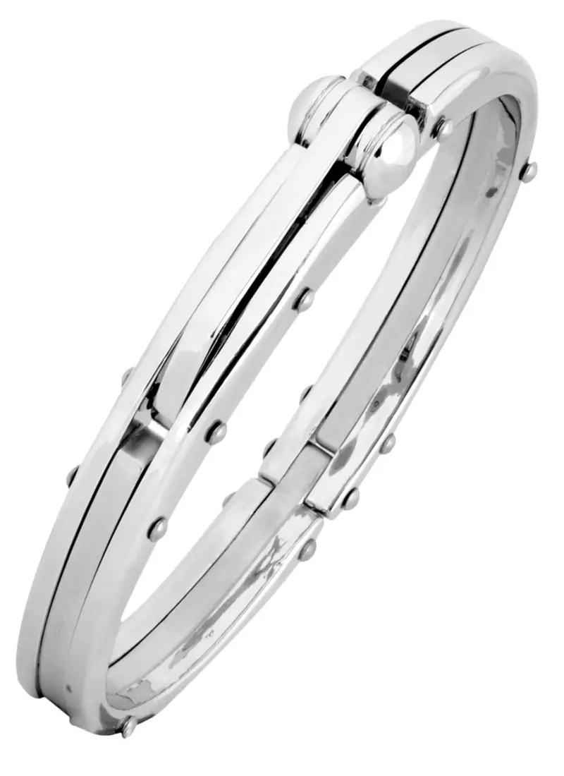 Openable Free Size Matte Glossy Surgical Stainless Steel Kada Bracelet for Men