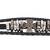 Funky Biker Cross Vintage Black Genuine Leather Strand Bracelet for Men