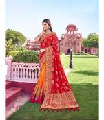 Red banarasi silk sarees
