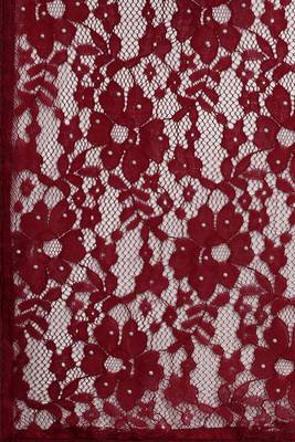 Maroon woven silk saree with blouse 2