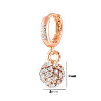 Gold crystal earrings 4