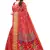 Red Art Silk Floral Printed Saree With Blouse