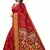Red Art Silk Floral Printed Saree With Blouse