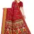 Red Art Silk Floral Printed Saree With Blouse