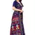 Blue Art Silk Floral Printed Saree With Blouse
