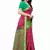 Pink Art Silk Floral Printed Saree With Blouse