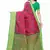 Pink Art Silk Floral Printed Saree With Blouse