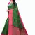 Green Art Silk Floral Printed Saree With Blouse