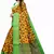 Yellow Art Silk Floral Printed Saree With Blouse