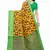 Yellow Art Silk Floral Printed Saree With Blouse