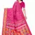 Pink Art Silk Floral Printed Saree With Blouse