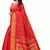 Red Art Silk Floral Printed Saree With Blouse